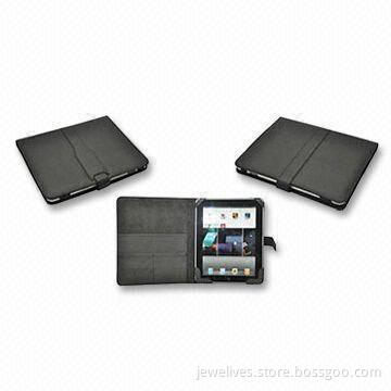 Leather Cases for Apple's iPad, Available in Black, Customized Designs Welcomed